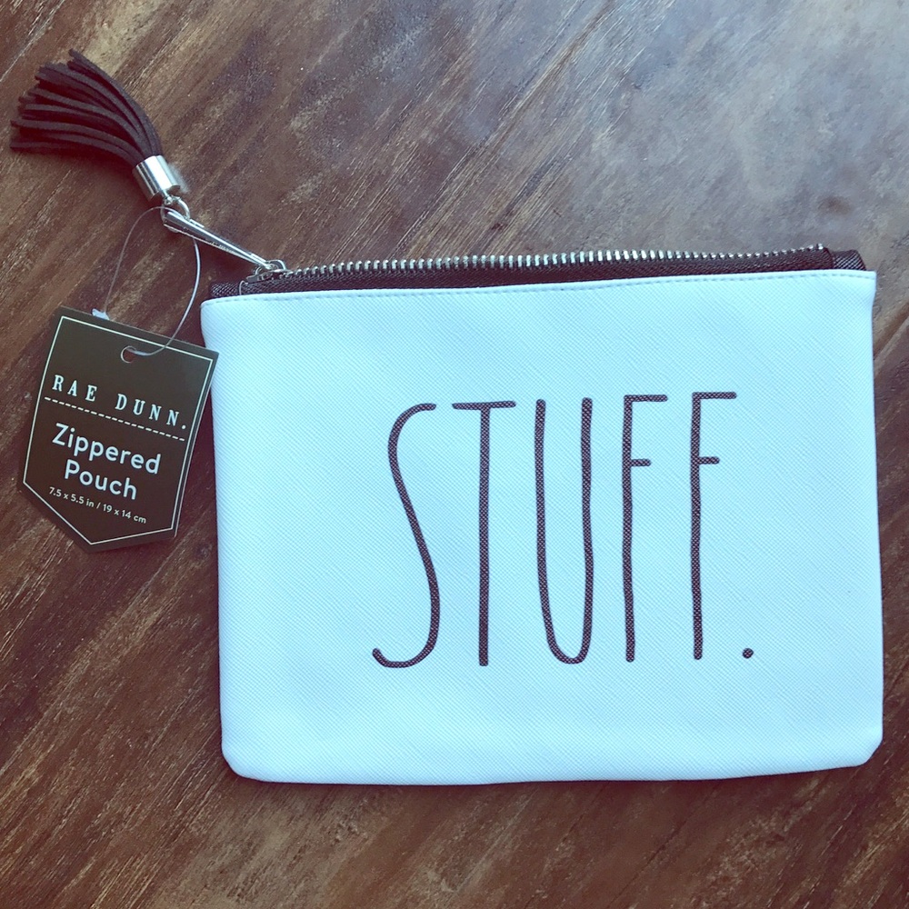Rae Dunn zippered pouch NWT